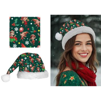 Bonnet de Noël pour adulte - Couleur au choix