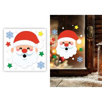 Stickers pour décoration de fenêtre de Noël - 20 x 25 cm - Modèle au choix