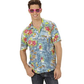 Chemise Hawaïenne Bleu - Taille au Choix
