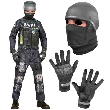Déguisement d'Agent du SWAT pour garçon - Fast Costume - Taille au choix
