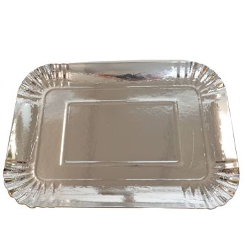 5 plateaux rectangulaires en carton - 19 x 28 cm - Couleur au choix