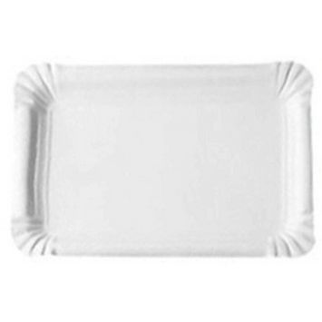 5 plateaux rectangulaires en carton - 24 x 33 cm - Couleur au choix