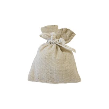 5 sachets en toile avec effet lin - Couleur au choix