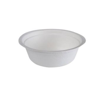 25 bols blancs en plastique réutilisable - 50 cl