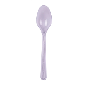 50 grandes cuillères de luxe transparentes et réutilisables - 18 cm