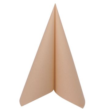 50 serviettes voie sèche couleur camel de 40 cm | jourdefete.com
