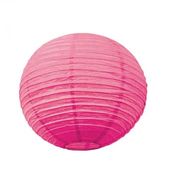 Lanterne Japonaise en Papier Fuchsia - 15 cm