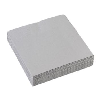 Sachet de 20 serviettes - Gris