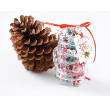 Boîte transparente de Père Noël