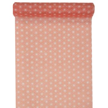 Chemin de table géométrique - Corail
