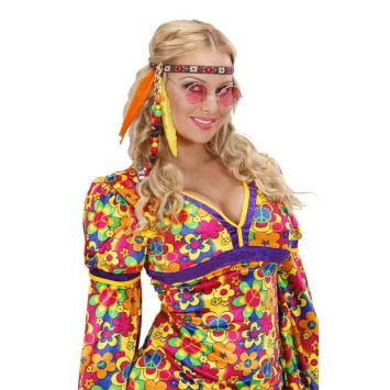 Bandeau Hippie avec perles et plumes