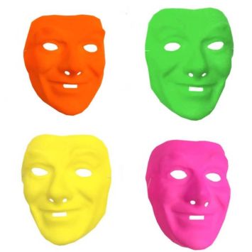Masque Carnaval Néon Homme - Coloris au choix