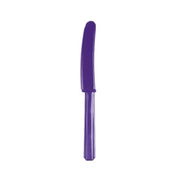 10 Couteaux en Plastique - Violet