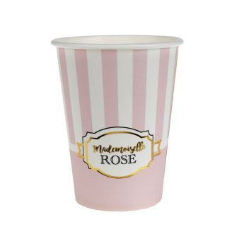 10 Gobelets - Collection "Mademoiselle Rose"