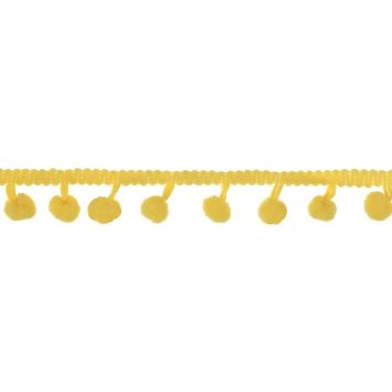 Guirlande Pompon Uni - Jaune