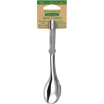 6 cuillères en acier inoxydable pour votre table | jourdefete.com