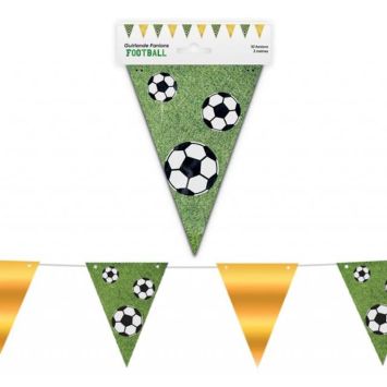 Une guirlande de fanions de 3 mètres sur le thème du foot | jourdefete.com