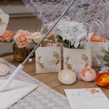 6 sacs "Merci" FSC® - 11 x 10 x 7 cm - Collection Peachy