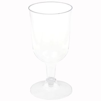 Verres à pied transparents en polystyrène 20,7 cl | jourdefete.com