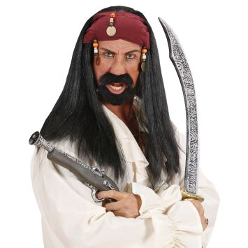 Perruque Pirate des Caraïbes Homme