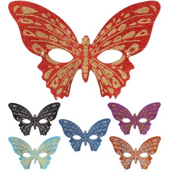 Loup Papillon Pailleté - Coloris au Choix