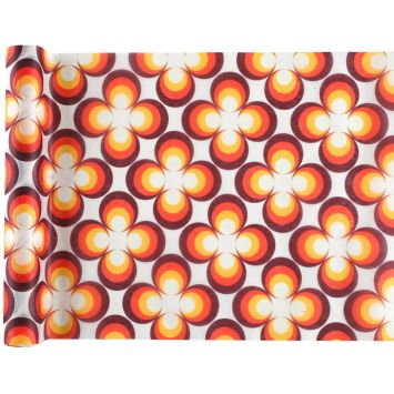 Déroulez ce joli chemin de table lors l'anniversaire sur les années 70 | jourdefete.com