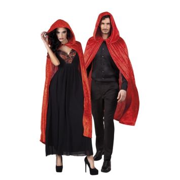 Cape Rouge Velours - 170 cm