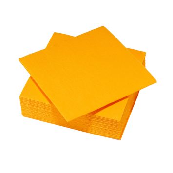 40 serviettes micro-gaufrées en ouate de cellulose - 38 x 38 cm - Couleur au choix