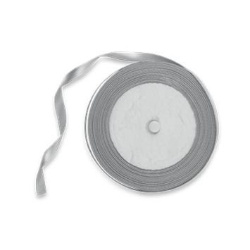 Ruban en satin 6mm - Gris