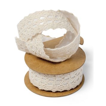Dentelle Adhésive 2.5 cm x 2 m Ivoire