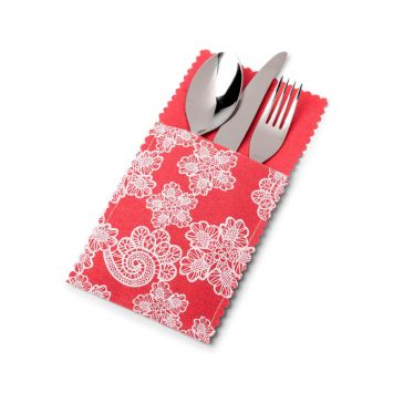 4 Porte-couverts Gypsy en lin - Corail