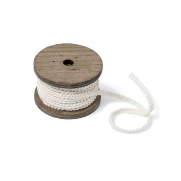 Bobine de ruban tressé 3m - Blanc