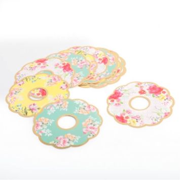 Sachet de 12 décorations de verre "Tea Time"