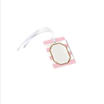 Sachet de 10 Etiquettes Porte-Noms Fille Baby Shower - Rose