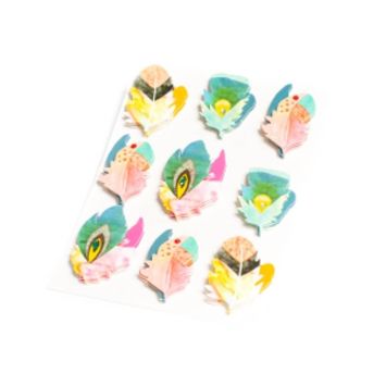 Sachet de 9 Stickers Plumes Gypsy