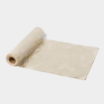 Chemin de Table en Lin Tropi-Chic - Floqué Or