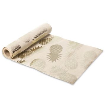 Chemin de table en Lin "Ananas Or"