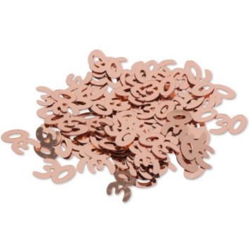 Sachet de confettis de table d'anniversaire "30 ans" - Rose gold