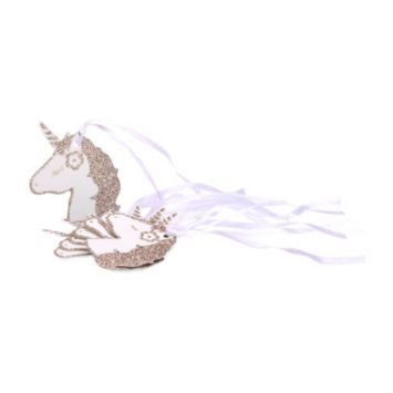 Sachet de 8 Etiquettes Porte-Noms "Jolie Licorne"