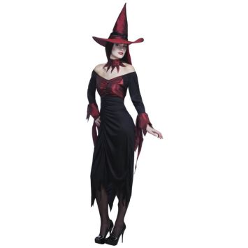 Déguisement Femme - Robe et Chapeau de Sorcière Ensorcelante - Taille M