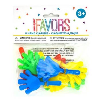 Sachet de 8 Claquettes à Mains - Multicolore | jourdefete.com