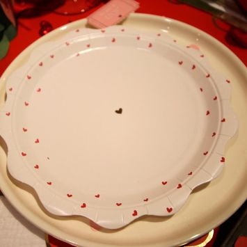 8 assiettes en carton - Diamètre 23 cm - Collection Lovely Time