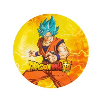 8 assiettes en carton FSC® - Diamètre 18 cm - Dragon Ball Super ®