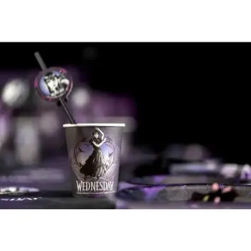 8 gobelets en carton FSC® - 250 ml - Mercredi / Wednesday ©