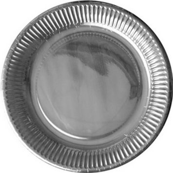 8 assiettes luxueuses en carton - Diamètre 18 cm - Couleur au choix