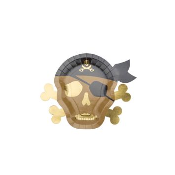 assiettes-kraft-or-pirate | jourdefete.com