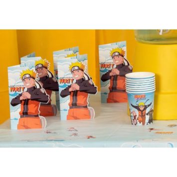 8 cartes d’invitation en carton - 16 x 10 cm - Naruto Shippuden ®