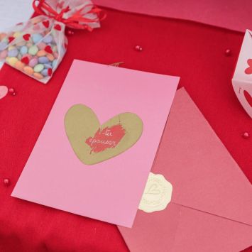 Carte à gratter "Veux-tu m'épouser ?" avec enveloppe - Collection Lovely Time