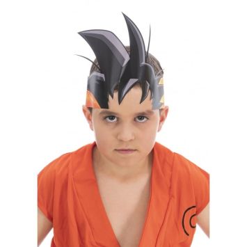 8 coiffes en carton - Son Gokû / Vegeta - Dragon Ball Super ®