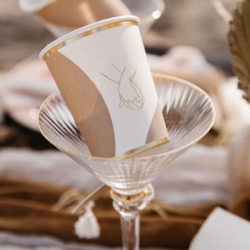 8 gobelets en carton FSC® - 255 ml - Collection Bella Terra